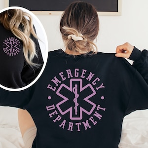 Emergency Department Sweatshirt, Emergency Nurse Sweater, ER Emergency Room, ED RN Nurse, Er Tech Crewneck, Emergency Nurse Gift, Ed Nurse