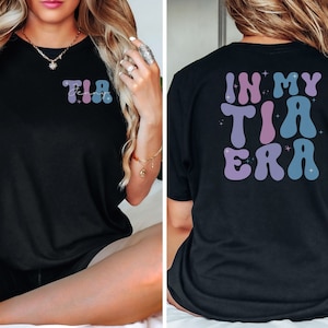 Personalized Tia Shirt Custom Tia T-Shirt, New Aunt Gift, Spanish Auntie Tee, Regalo Para Tia, Mexican Auntie Gift, Tia To Be Gift