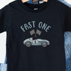 Fast One Passendes Familien-Geburtstags-Shirt, Rennauto 1. Geburtstags-Outfit, Fast 1 Geburtstagskind, Racing-Themaparty-Mama und ich 1