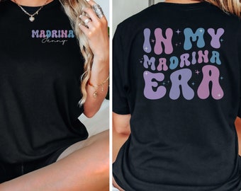 Camiseta de madrina personalizada, camiseta de madrina personalizada, camiseta de madrina española, regalo de madrina, camiseta de bautizo, camiseta de cumpleaños de madrina