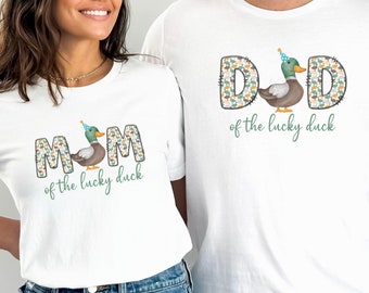 One Lucky Duck 1st Birthday Matching Family Shirt One Lucky Mama Birthday Outfit Matching Mommy and Me Tee Duck Birthday Wild First Birthday