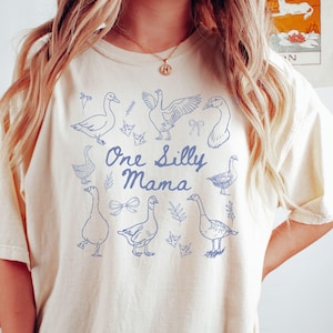 One Silly Goose 1st Birthday Matching Family Shirt One Silly Mama Birthday Outfit Matching Comfort Colors Tee Goose Birthday First Birthday