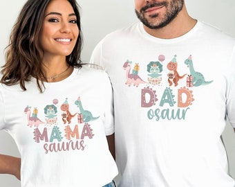 Three Rex Matching Family Birthday Shirt, 3 Rex Birthday Tee, Dinosaur Girl Birthday Outfit, 3rd Rex Shirt, Mommy and Me Dino T-Shirt