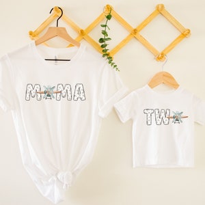 Airplane Matching Family Birthday Shirt, Airplane 2nd Birthday Outfit, Flight Crew Birthday Mommy and Me Tee, Vintage Airplane Birthday