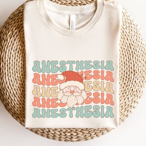 Anesthesia Christmas Shirt, Anesthetist T-Shirt, CRNA Christmas Tee Certified Registered Nurse Anesthesia Shirt Anesthesiologist Shirt