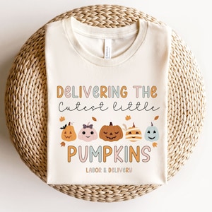 Labor and Delivery Nurse Halloween Shirt, Fall Pumpkin L&D Nurse Shirt, LD Nurse Fall Shirt, Spooky Season Shirt, L and D Crew Tee