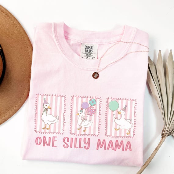 One Silly Goose 1st Birthday Matching Family Shirt One Silly Mama Birthday Outfit Matching Comfort Colors Tee Goose Birthday First Birthday