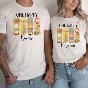 One Happy Camper Shirt 1st Birthday Camping Shirt Camping First Birthday Tee Matching Family Camp Shirt Mommy and Me Tee 1st Birthday Outfit