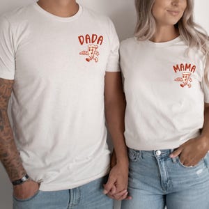 Camiseta de cumpleaños para fiesta de pizza, camiseta familiar a juego para el primer cumpleaños, camiseta de fiesta de cumpleaños con temática de pizza, atuendo de cumpleaños para fiesta de pizza, mamá y yo