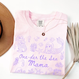 ONEder the Sea Birthday, Mermaid Girl 1st Birthday Outfit Ocean Birthday Shirt Under the Sea Birthday Mermaid Theme Party Birthday Outfit