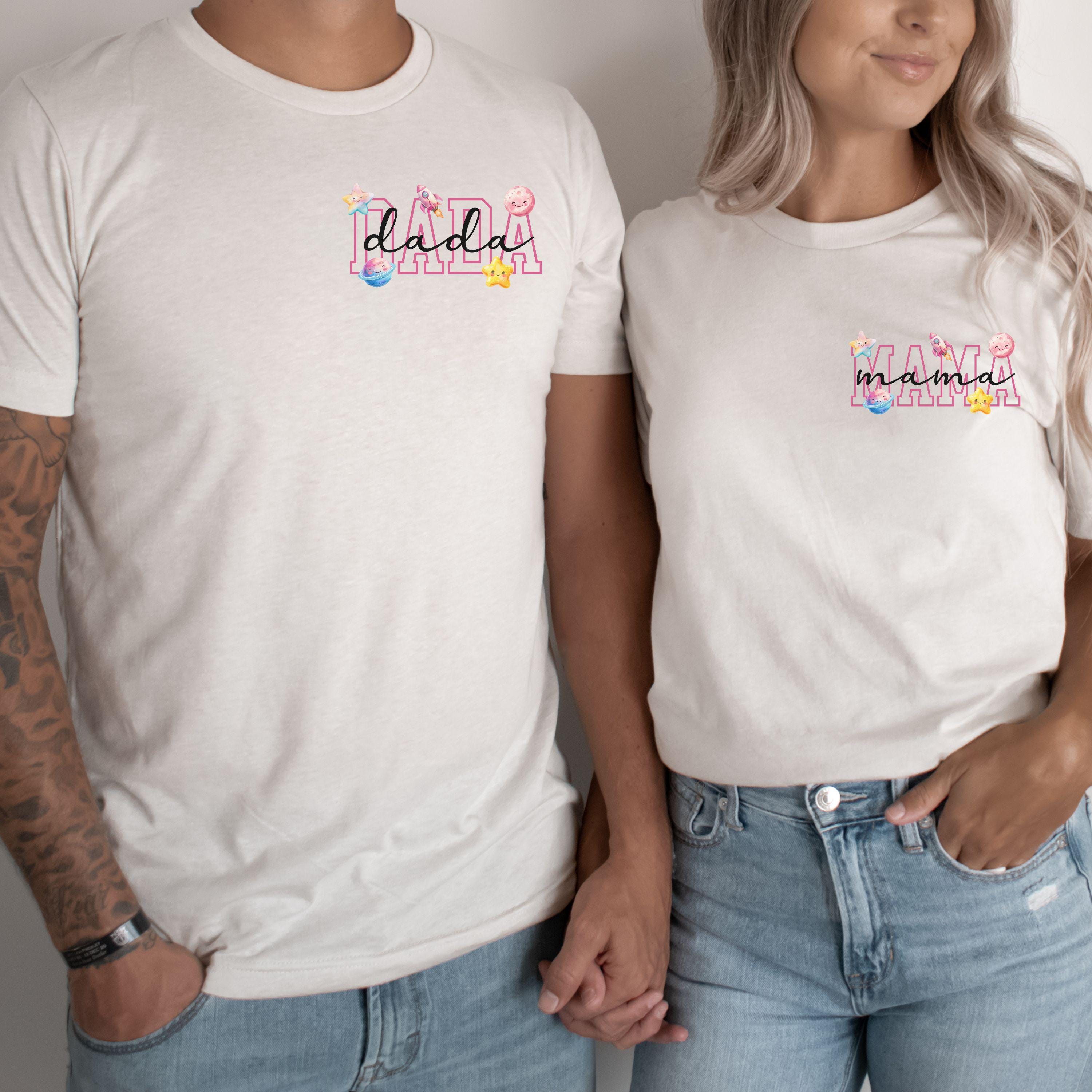 Two The Moon Birthday Matching Family Shirt 2nd Birthday Outfit Matching Mommy and Me Tee Moon Second Outer Space Tee Girl Rocket Ship Theme
