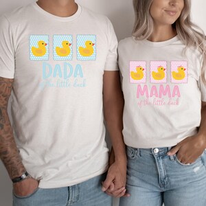 Chemise 1er anniversaire un petit canard, premier anniversaire de canard en caoutchouc assorti à la famille, fête splash, tenue maman canard et moi tenue canard fille garçon