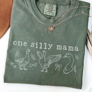 One Silly Goose 1st Birthday Matching Family Shirt One Silly Mama Birthday Outfit Matching Comfort Colors Tee Goose Birthday First Birthday