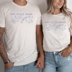 One Silly Goose 1st Birthday Matching Family Shirt One Silly Mama Birthday Outfit Matching Mommy and Me Tee Goose Birthday First Birthday