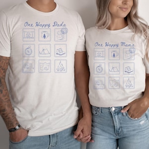 One Happy Camper Shirt 1st Birthday Camping Shirt Camping First Birthday Tee Matching Family Camp Shirt Mommy and Me Tee 1st Birthday Outfit