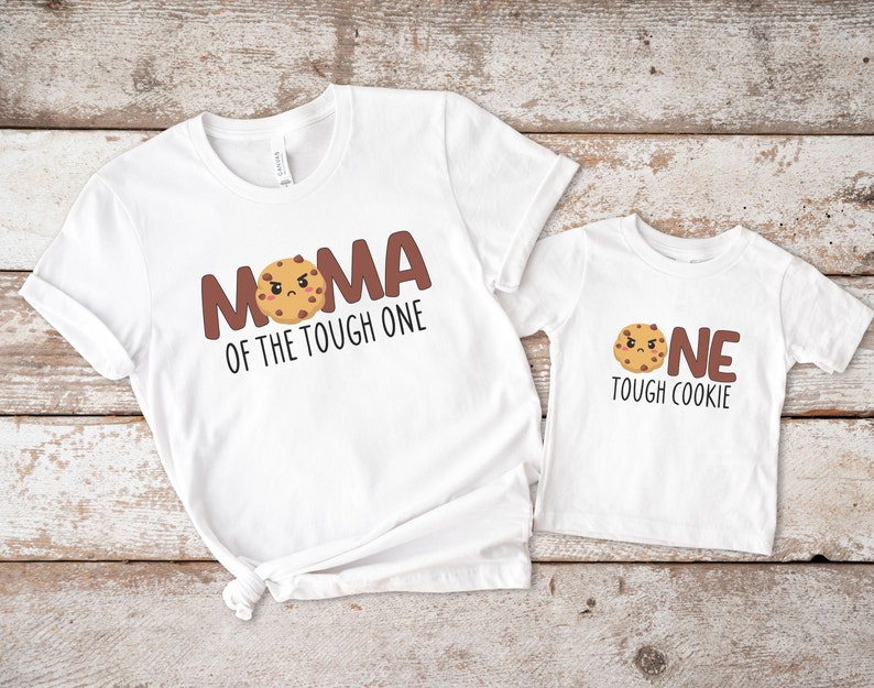 One Tough Cookie 1st Birthday Party Shirt, Milk and Cookie Theme Family