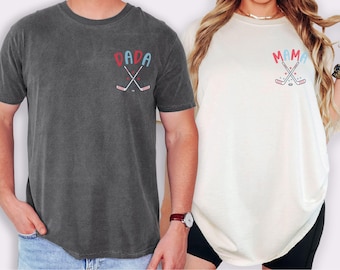 Hockey Matching Family Birthday Shirt, Comfort Colors Tee, Hockey Theme 1st Birthday Outfit Ice Hockey Birthday Tee Custom Hockey Family Tee