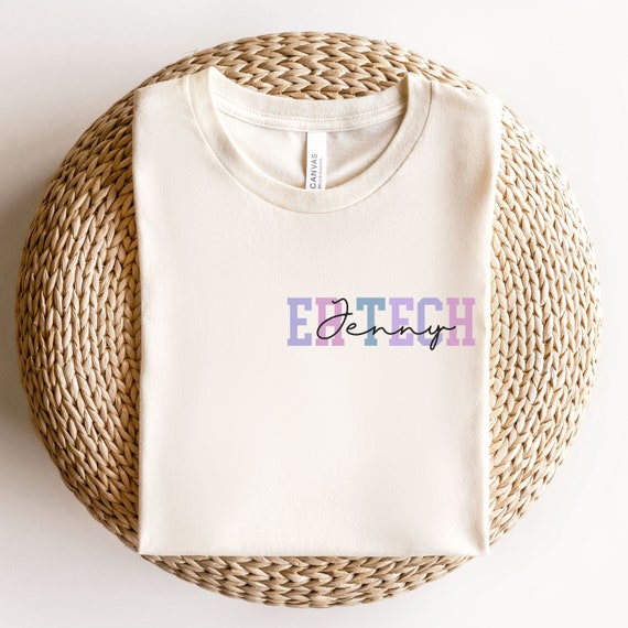Personalized ER Tech Shirt Custom ER Tech T-Shirt, Emergency Room Technician, Emergency Tech T-Shirt, Emergency Department Shirt, ER Crew
