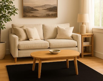 Plain Black Wool Area Rug: Hand-Tufted Wool Carpet For Bedroom Living Room & christmas Gift