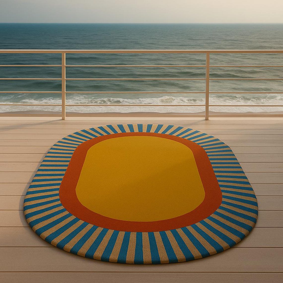 Red Yellow Rugs Hand Tufted Wool Area Rug: Modern Yellow & Red Oval Rug - Etsy Canada