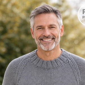 Patrón de tejido de suéter raglán clásico para hombre (PDF), jersey fácil de tejer, tallas L-5XL