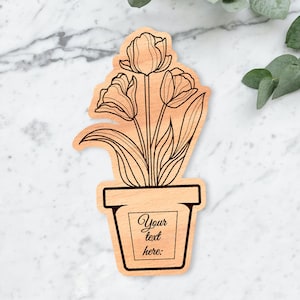Flowers in a Standing Pot SVG, Flower Bouquet Laser Cut Template, Mother&#39;s Day Flowers Cut file for Glowforge