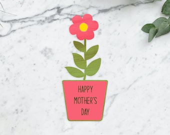 Mother's Day Laser Engraved Flowers SVG, Flower Bouquet Laser Cut Template, Flower Glowforge file, Flowers in a Vase Cut file