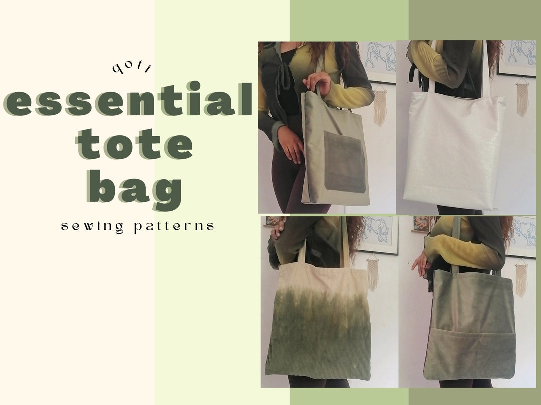 Easy Tote Bag PDF Sewing Pattern - Etsy Finland