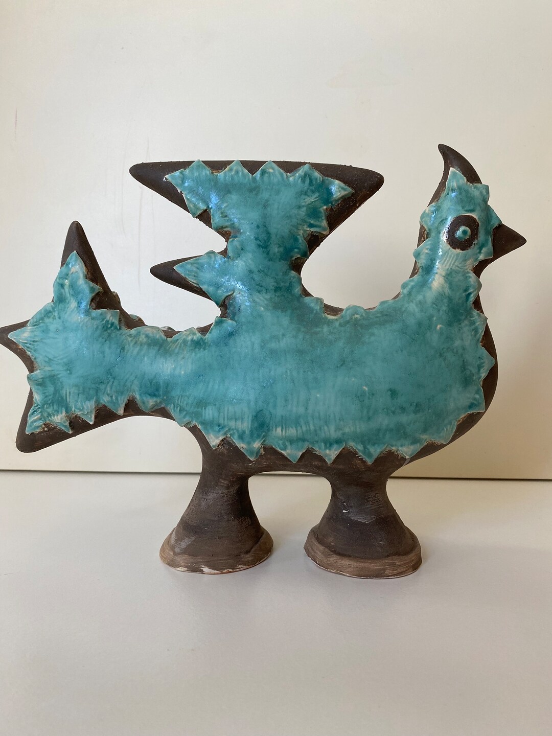Ceramic Bird Sculpture, Colorful Glaze, Limited Edition Art ...