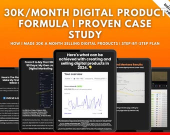Digital Product Formula Guide: Build a Profitable Online Business & Earn 30K/Month | Instant Download
