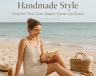 Crochet Beach Cover-Up Dress Pattern: Beginner-Friendly PDF (S-XL Digital Download)
