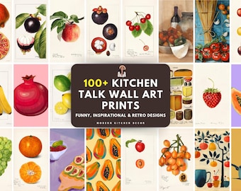 100+ Kitchen Wall Art Prints | Fun & Stylish Culinary Decor | Modern Kitchen Quotes and Food Art Prints