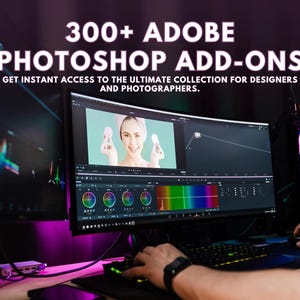 300+ Adobe Photoshop Add-Ons | Brushes, Actions Presets | Instant Download | Creative PS Plugins & Tools | Digital Design Assets