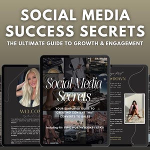 Social Media Success Secrets eBook | Grow Your Online Presence | Digital Marketing Guide | Social Media Strategy | Instant Download