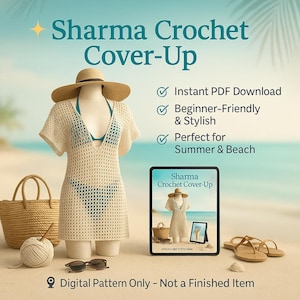 Crochet Cover-Up Pattern: Summer Crochet Dress PDF