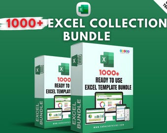 1000+ Excel Collection Bundle | Spreadsheet Templates | Financial & Business Excel Sheets | Data Analysis Tools | Digital Download
