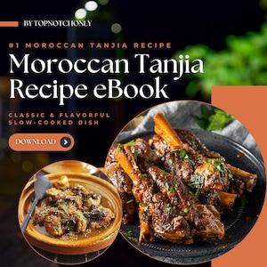 Moroccan Tanjia Recipe eBook | Authentic Moroccan Cuisine | Traditional Slow-Cooked Dish | Digital Cookbook | Instant Download