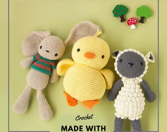Barnyard Friends Crochet Pattern eBook | Amigurumi Farm Animal Toys | Beginner-Friendly DIY Crochet Patterns | Digital Download