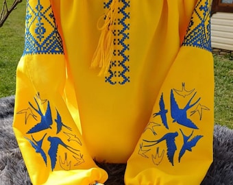 Camisas bordadas para niños y adultos Regalo Hermosas blusas Camisas bordadas ucranianas para niños y adultos