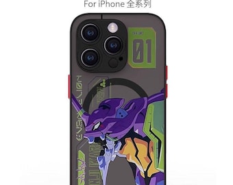 Funda MagSafe para iPhone con diseño de robot de dibujos animados japoneses para iPhone 17, 16, 15, 14, 13, 12 y 11 Pro Max Mini Air