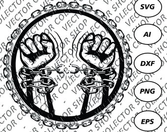 Salmo 107:14 Imagen vectorial "Los sacó de las tinieblas y de la sombra de la muerte y rompió sus ligaduras".