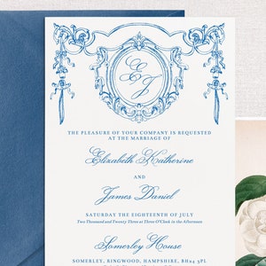 Wedding Invitation Template Download Calligraphy Wedding Invite Customizable Traditional Wedding Invitation Printable Editable Invite A5