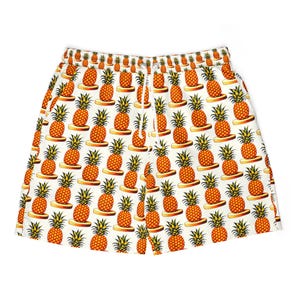Tropical Pineapple-zwemshort | Uniseks strandkleding van Steezee