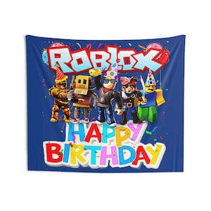 2024 Roblox inspiriert Geburtstagsparty-Wandbehang