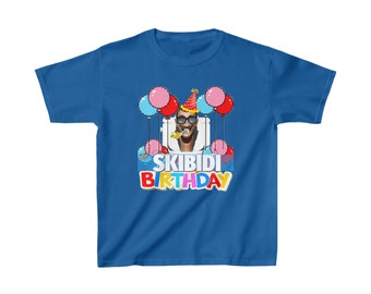 Skibidi Toilet Birthday Kids Tee