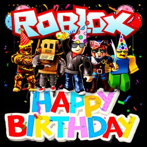 Roblox Birthday Digital Download PNG