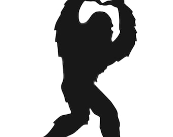 Sasquatch  Bigfoot Heart Hands Emoji Transparent PNG Download 2024 2Pc Bundle