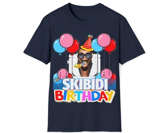 Camiseta de cumpleaños Skibidi Toilet [Adulto]