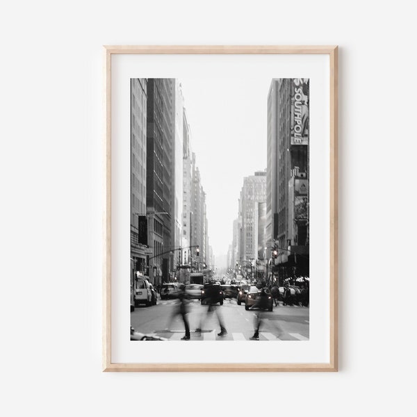 New York City Print Zwart-Wit, New York City Skyline, NYC Zwart-Wit Poster Print, Empire State Building Art Print, New York Wall Art