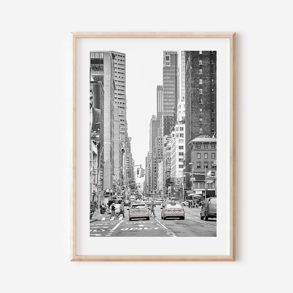 New York City Print Black and White, New York City Skyline, NYC Black and White Poster, Empire State Building Art Print, New York Wall Art